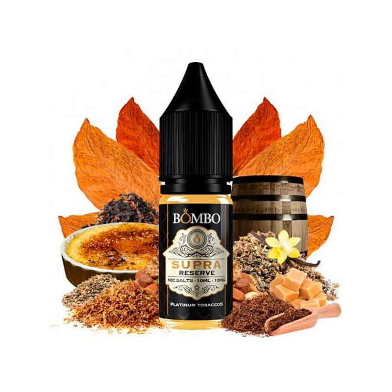 Supra Reserve 10ml - Platinum Tobaccos Nic Salts by Bombo