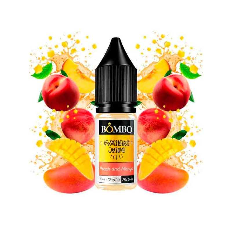 Peach and Mango 10ml - Wailani Juice Nic Salts by Bombo
