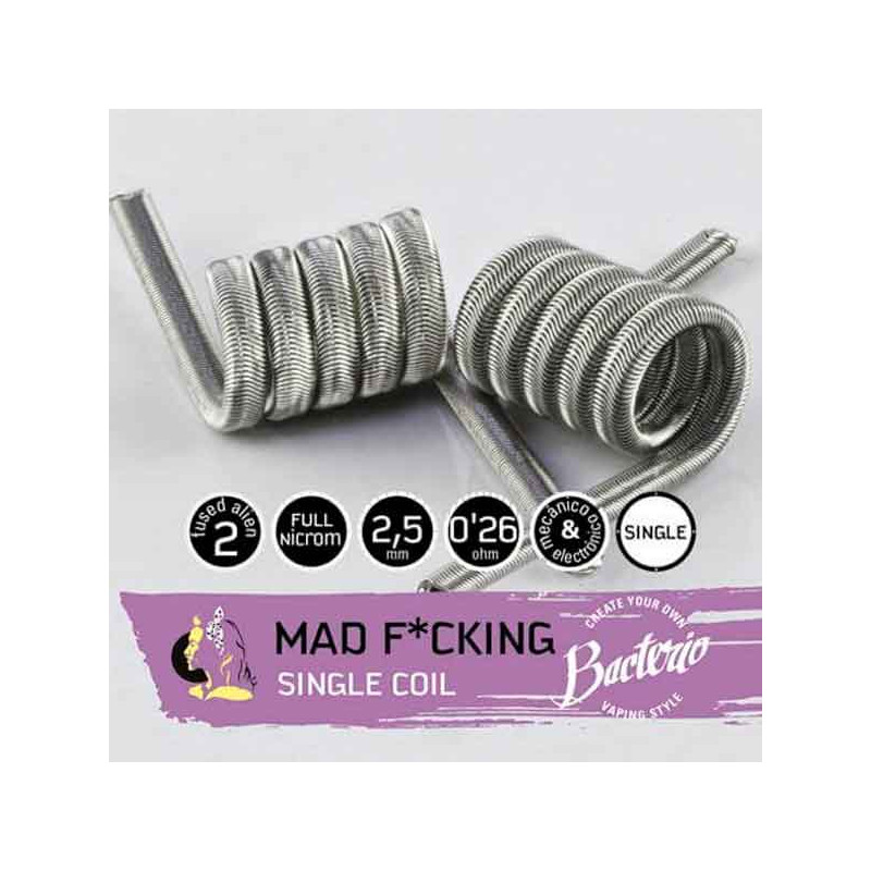 Bacterio Coils Mad F*cking Single Coil 0.26 Ohm Pack 2