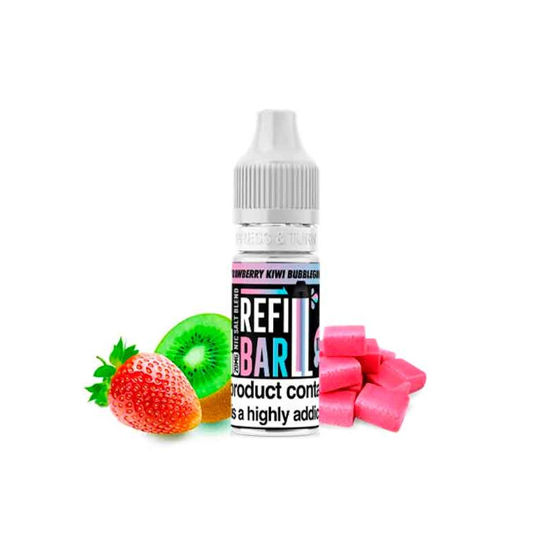 Refill Bar Salts Strawberry Kiwi Bubblegum 10ml