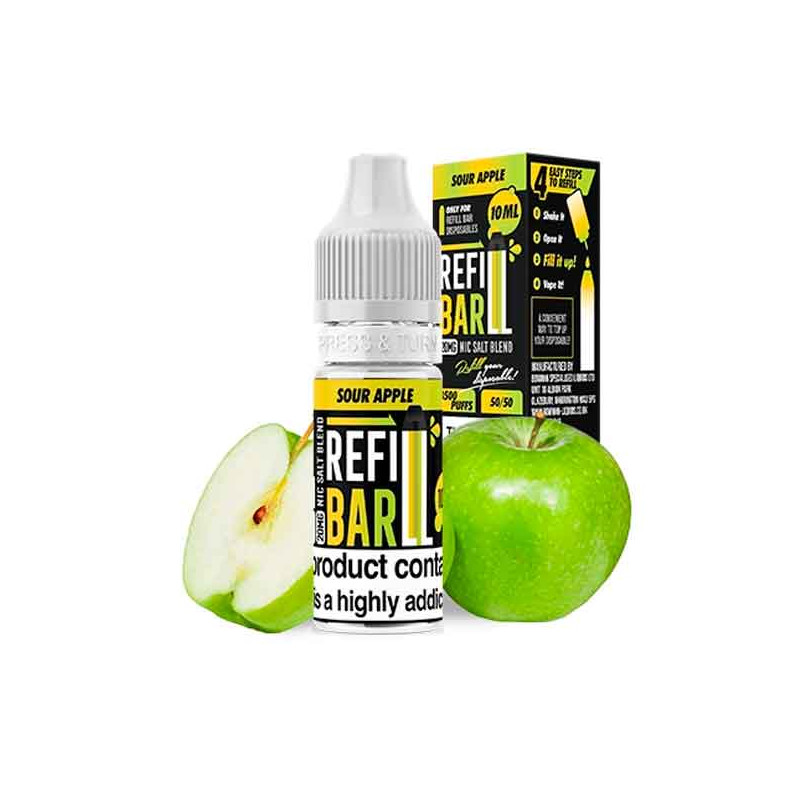 Refill Bar Salts Sour Apple 10 ml
