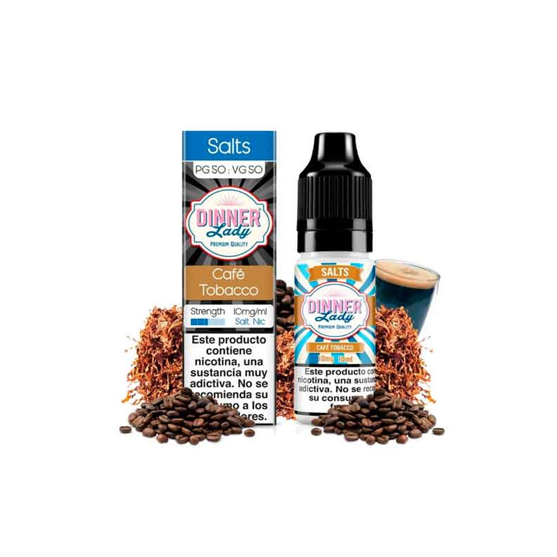 Café Tobacco 10ml - Dinner Lady Salts