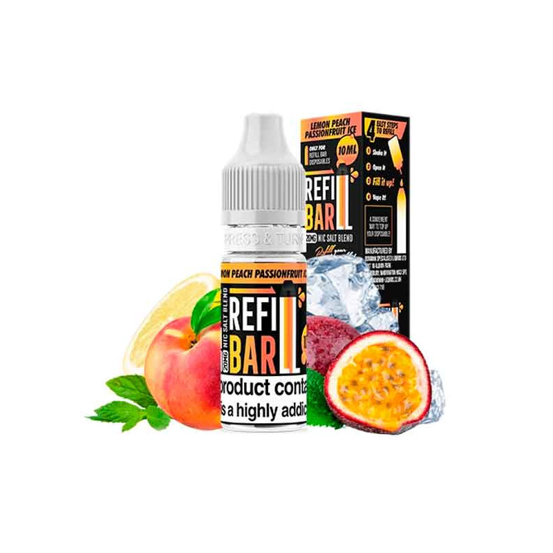 Refill Bar Salts Lemon Peach Passionfruit Ice 10ml