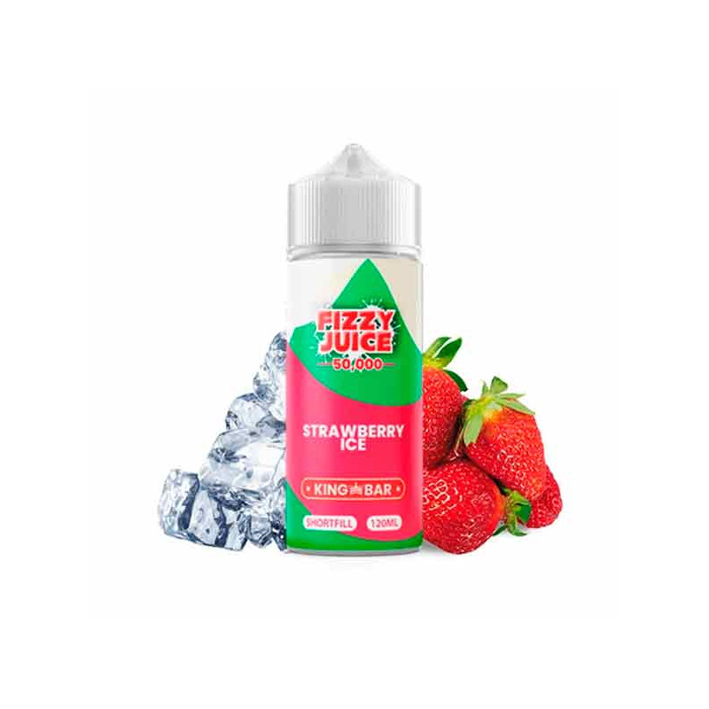 Strawberry Ice 100ml Fizzy Juice King Bar