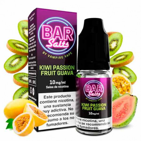 Kiwi Passion Fruit Guava 10ml - Bar Salts by Vampire Vape