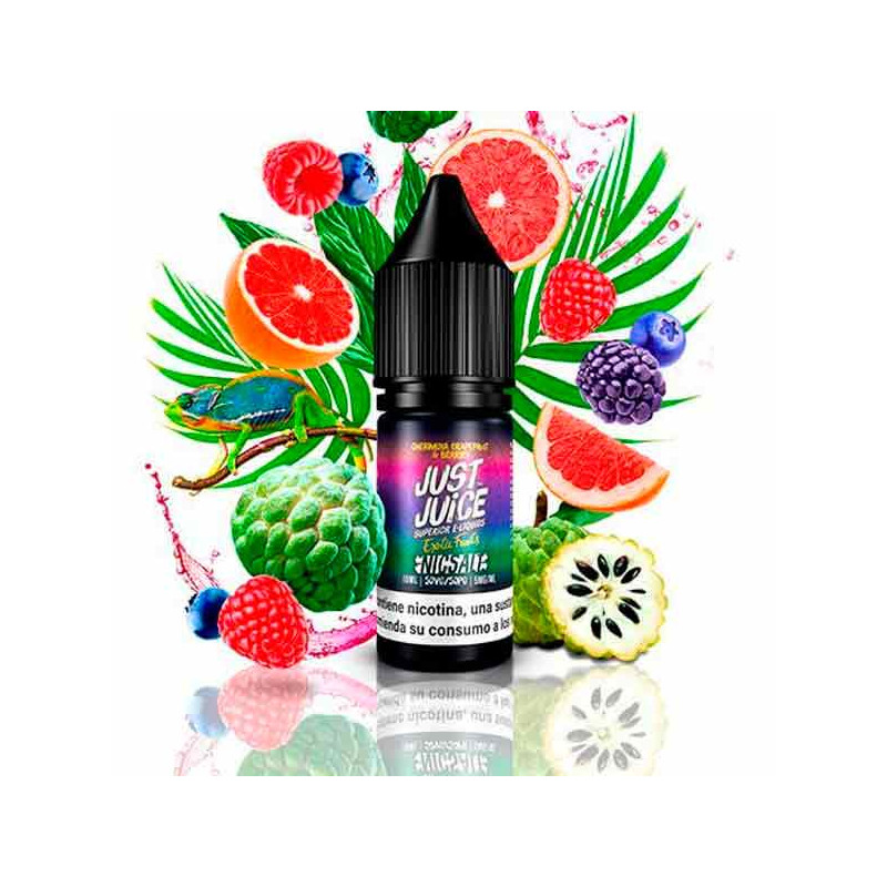 Just Juice Nic Salt Exotic Fruits Cherimoya, Grapefuit & Berries 10ml