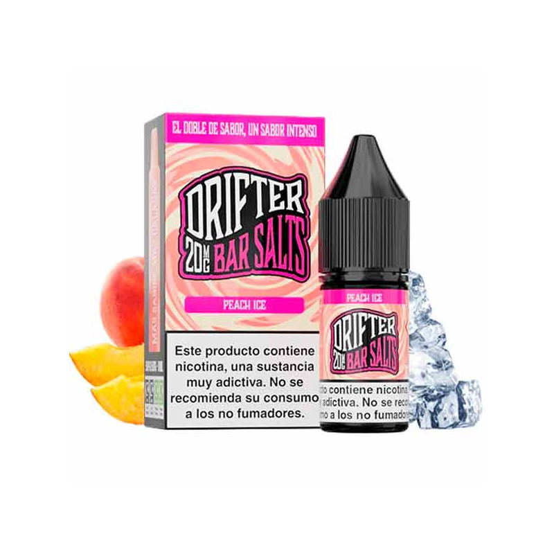 Peach Ice Juice Sauz Drifter Bar Salts 10ml