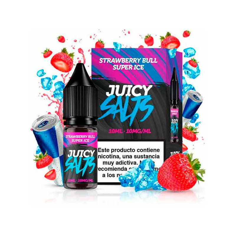 Strawberry Bull Super Ice 10ml - Juicy Salts