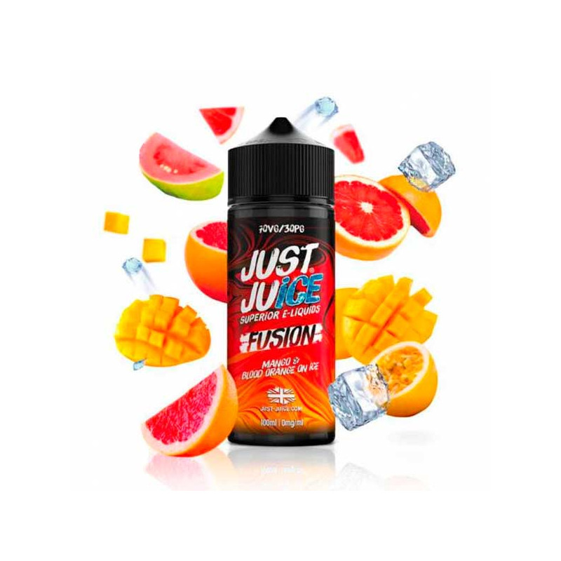 Just Juice Fusion Blood Orange Mango On Ice 100ml