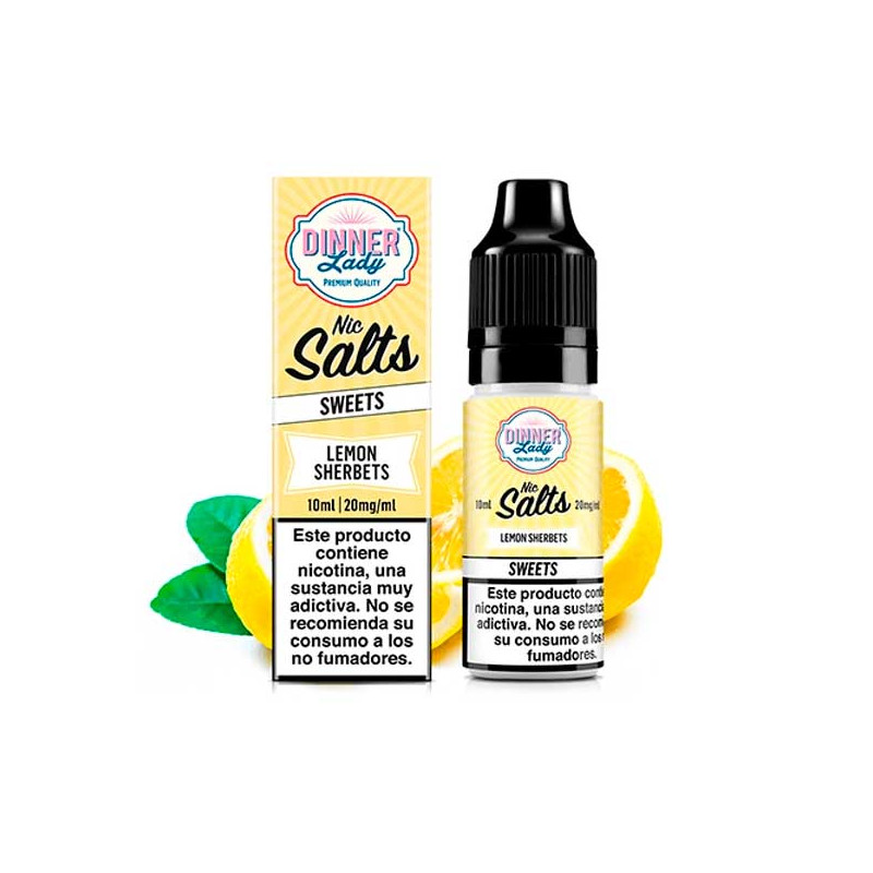 Dinner Lady Salts Lemon Sherbets 10ml