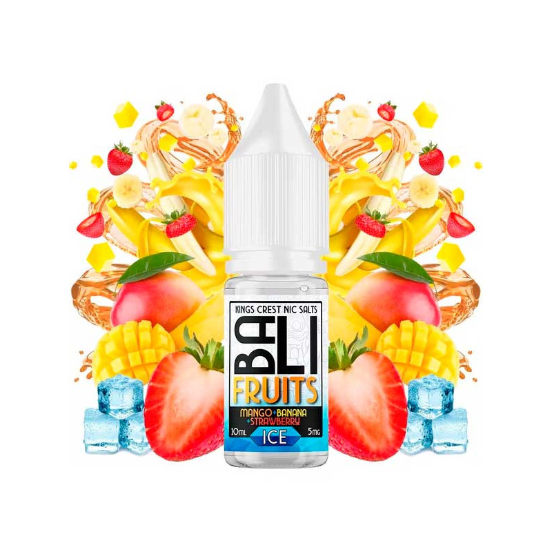 Mango Banana Strawberry Ice 10ml Bali Fruits Salts Kings Crest