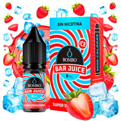 Super Strawberry Ice 10ml Bar Juice by Bombo 0 Nicotina