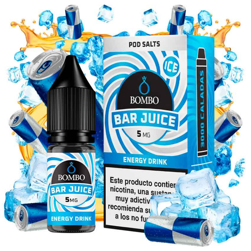 Energy Drink Ice 10ml - Bar Juice by Bombo 5mg