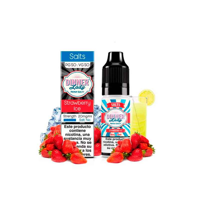 Strawberry Ice 10ml - Dinner Lady Salts
