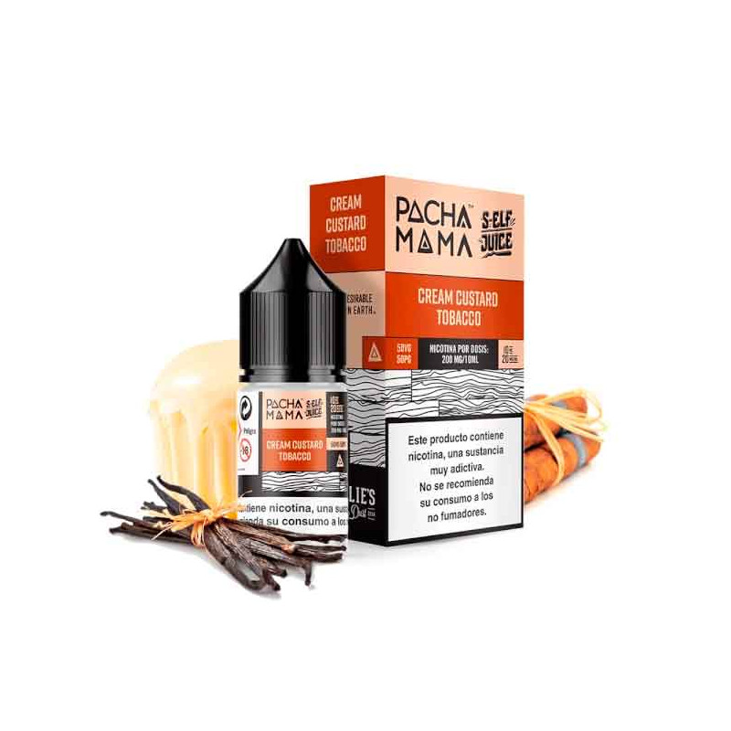 Pachamama Self Juice Salts Creamy Custard Tabacco 10ml