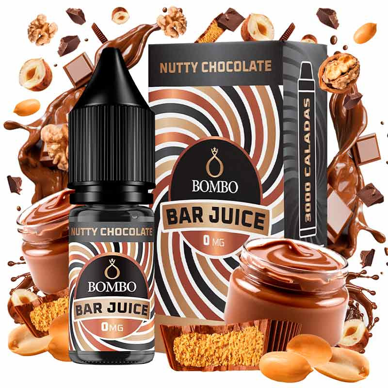 Nutty Chocolate 10ml - Bombo Bar Juice Sin Nicotina