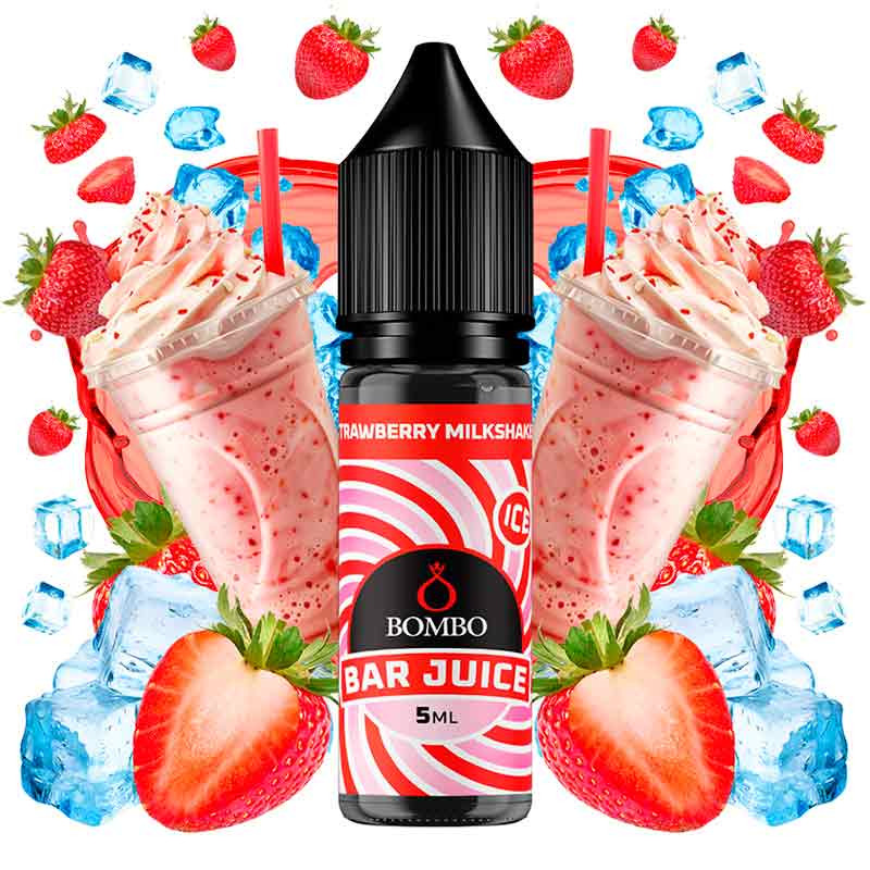 Aroma Strawberry Milkshake Ice 5ml/15 (Longfill) - Bombo Bar Juice