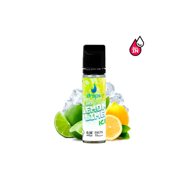 Drops All In Bar Juice Lemon Lime Ice - 10ml 10MG