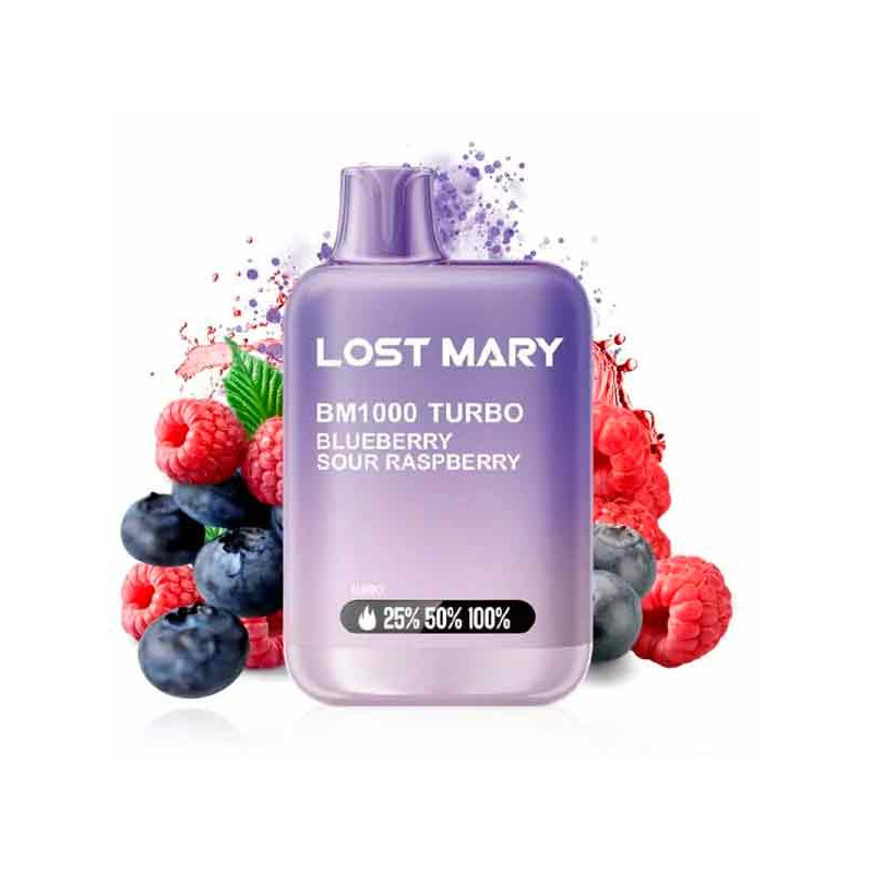 Pod desechable Blueberry Sour Raspberry 1000puffs - Lost Mary BM1000