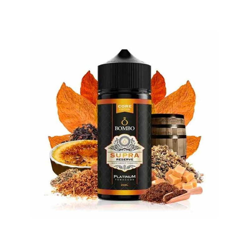Aroma Supra Reserve 20ml/120 (Longfill) - Platinum Tobaccos by Bombo Core Edition