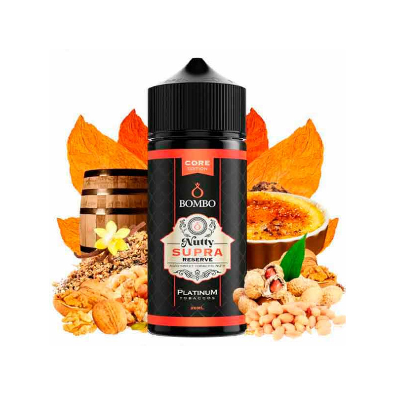 Aroma Nutty Supra Reserve 20ml/120 (Longfill) - Platinum Tobaccos by Bombo Core Edition