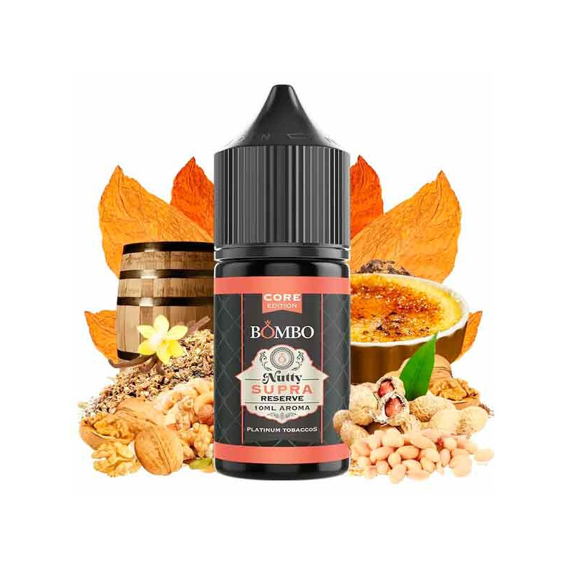 Nutty Supra Reserve 10ml/30 Longfill Platinum Tobaccos by Bombo Core Edition