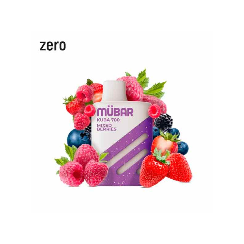 Mübar Kuba 700 Desechable Mixed Berries 0mg
