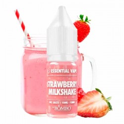 Strawberry Milkshake 10ml  Essential Vape Nic Salts by Bombo